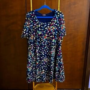 Lovedrobe dotted mesh dress skater